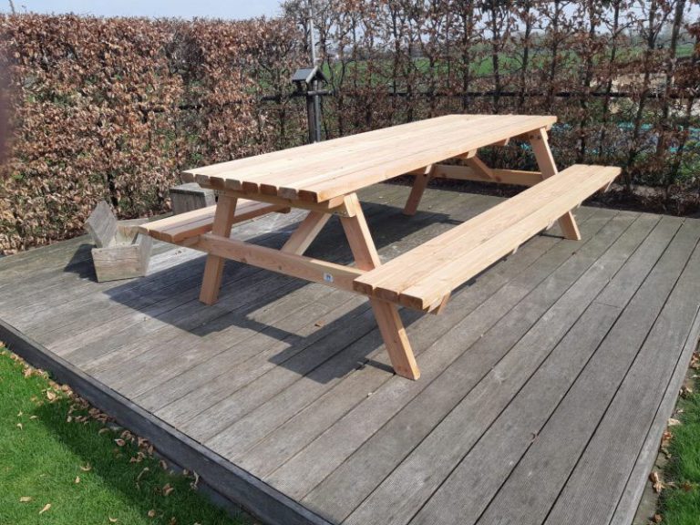 PICKNICKTAFEL 150180200250 cm picknickbank duurzaam douglas hout